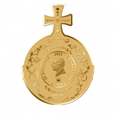 Серебряная монета 25 долларов 2025 год "Королевская держава" Ag 999, 1000 г., тираж 150 шт