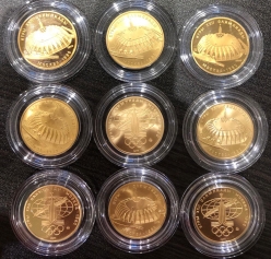 Золотая Монета 100 рублей "Олимпиада-80"