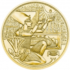 Золотая монета 100 евро 2020 "Золото Фараонов", 1/2 Oz 